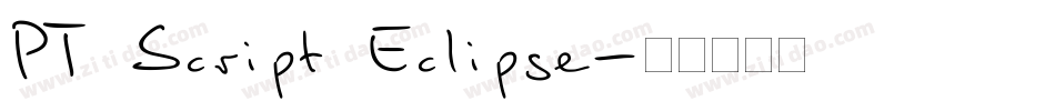 PT Script Eclipse字体转换